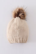 Hand embroidered pom pom beanie hat mommy&me - 7