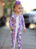 Halloween Ghost Pumpkin Girls Romper Ruffle Zipper - 5