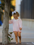 Pink Duck Embroidered Baby Girl Romper Ruffle Collar - 5