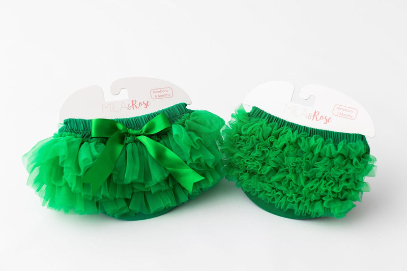 Kelly Green Ruffle Tutu Bloomer - 2