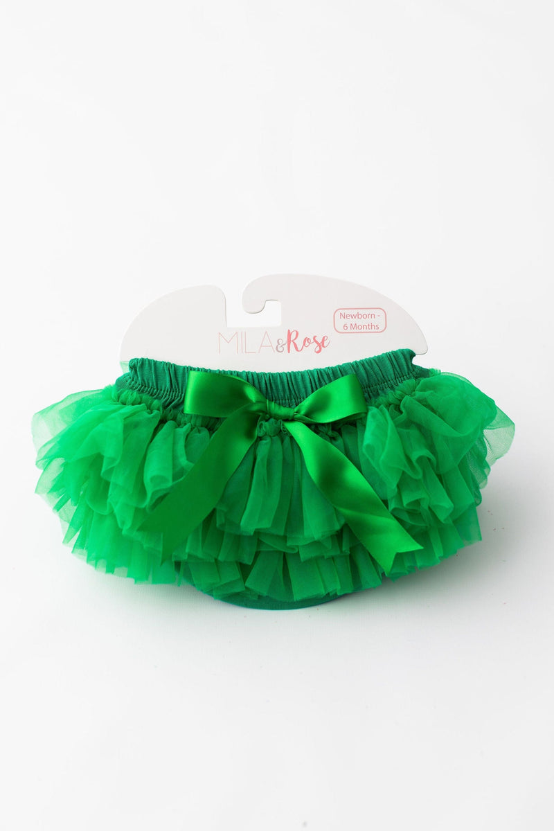 Kelly Green Ruffle Tutu Bloomer - 1