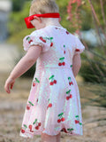 Sweet Cherry Sequins Cute Dress - 5