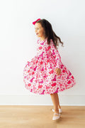 Dino Kisses L/S Pocket Twirl Dress - 4