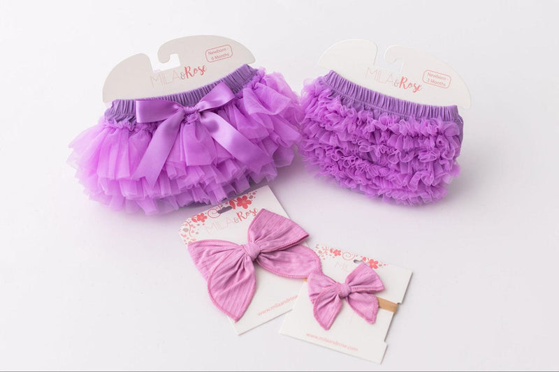 Lavender Ruffle Tutu Bloomer - 4