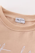 Gray thankful fleece mom&me sweatshirt - 3