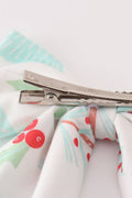 Christmas tree car print hair sailor bow - 5