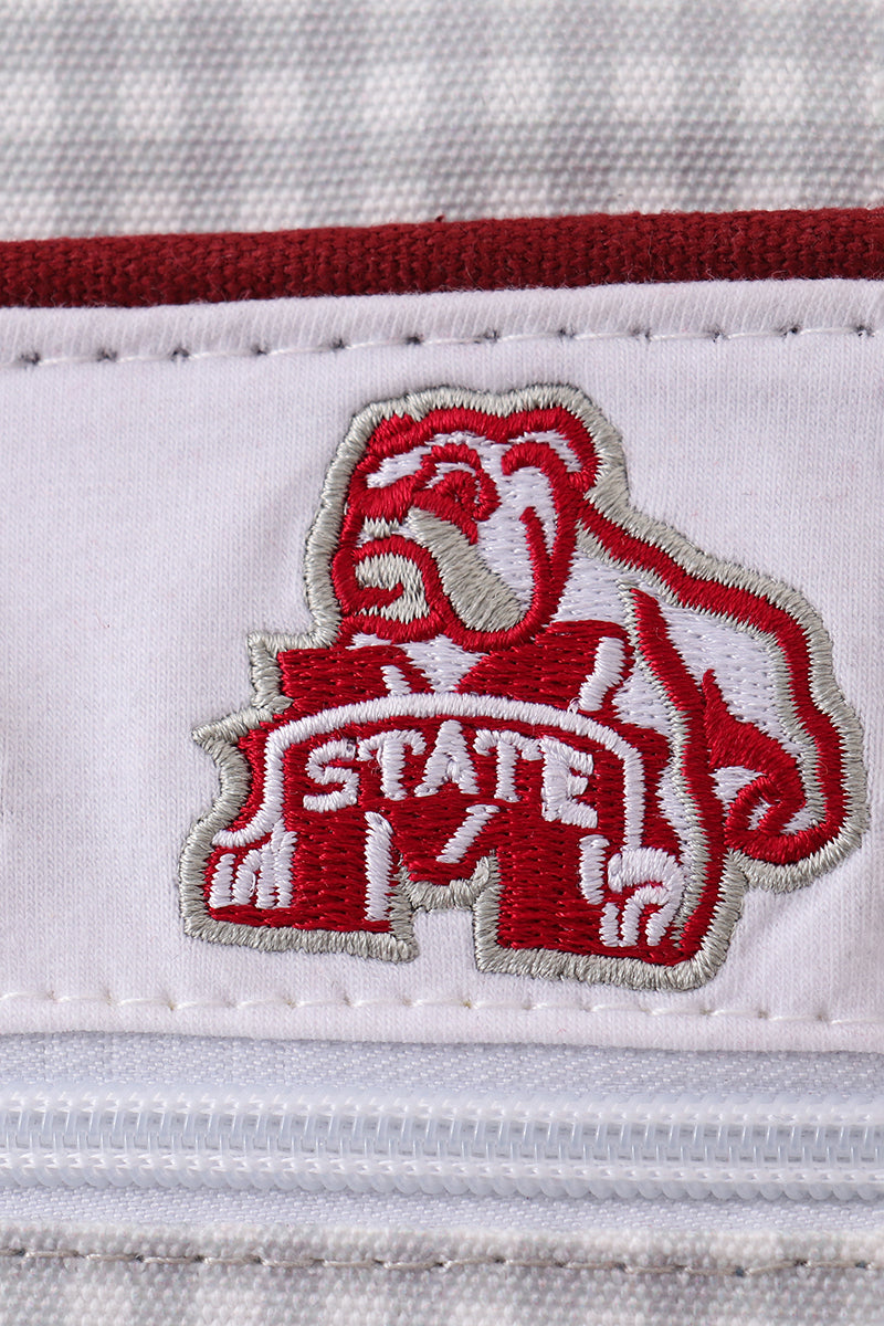 Mississippi state bulldogs embroidery girl backpack - 2