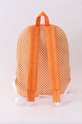 Orange Tennessee embroidery checkered backpack - 4