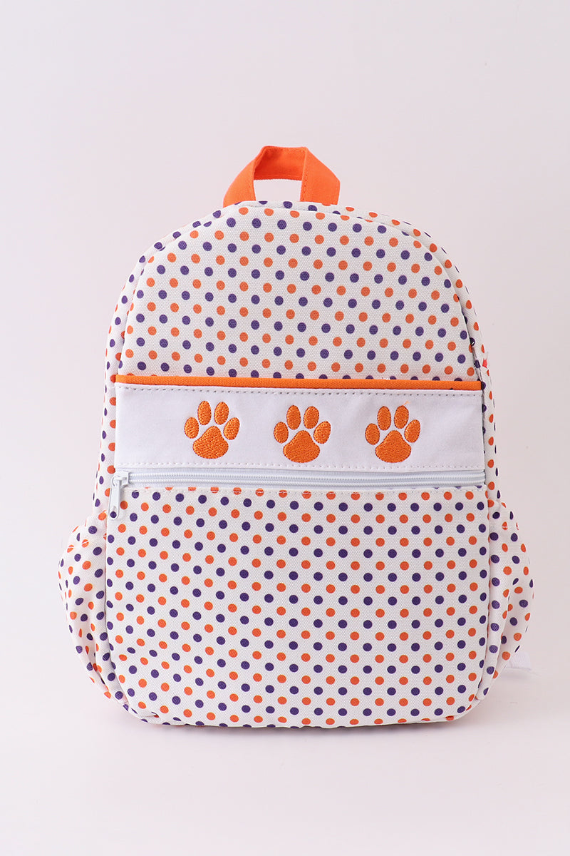Clemson university embroidery boy backpack - 1