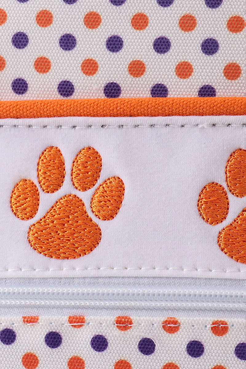 Clemson university embroidery boy backpack - 2