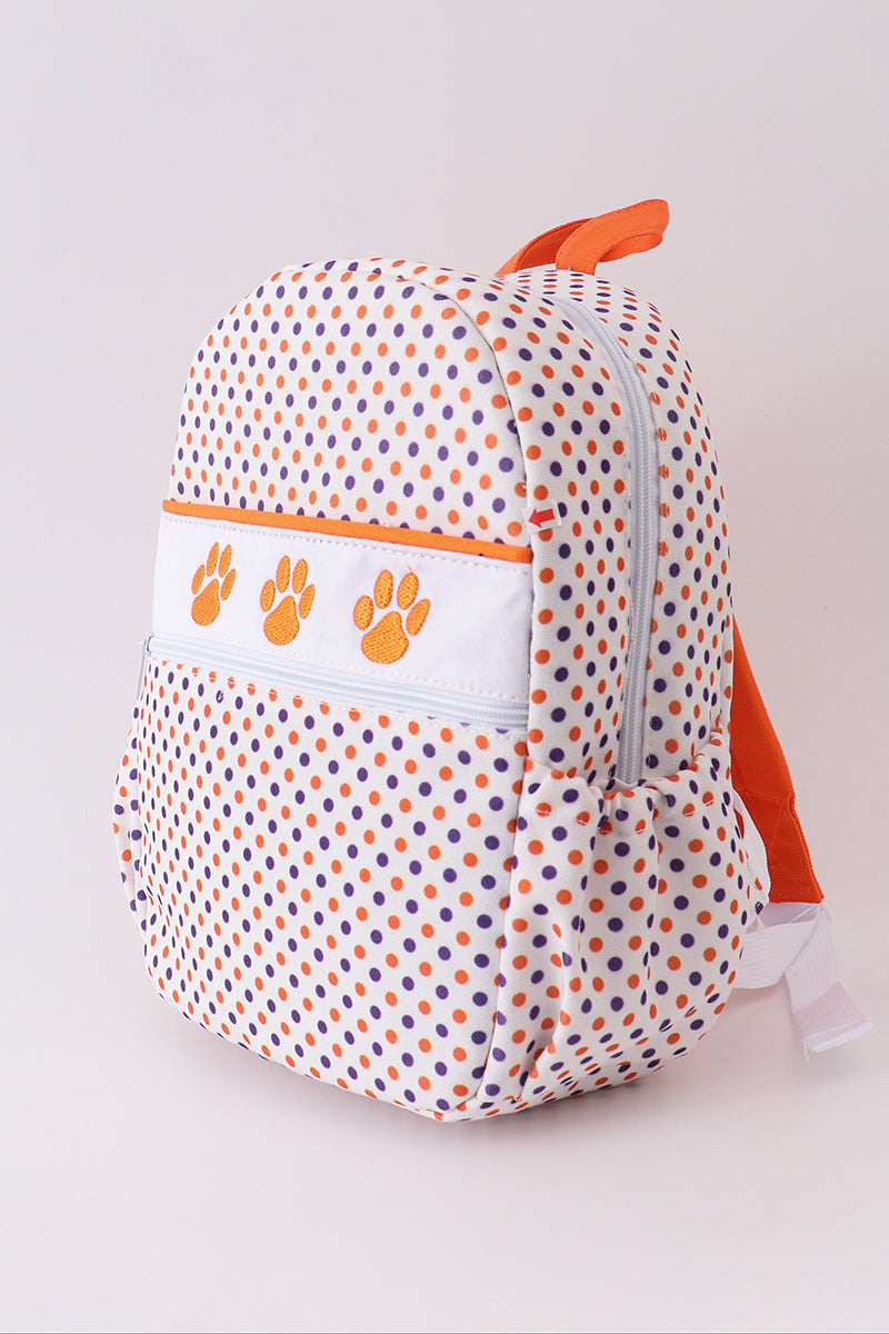Clemson university embroidery boy backpack - 4