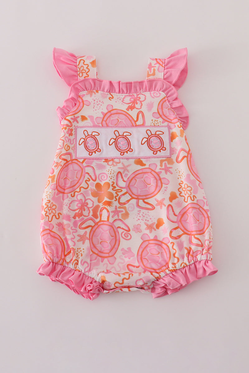 Pink Floral Ruffle Bubble - 1