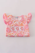 Pink Floral Ruffle Shorts Set - 5