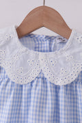 Blue Gingham Lace Bubble - 2
