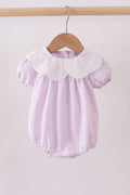 Purple Gingham Lace Bubble - 1