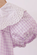 Purple Gingham Lace Bubble - 3