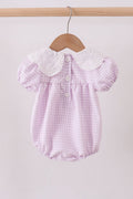 Purple Gingham Lace Bubble - 4