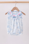 Blue Whale Embroidered Bubble - 1