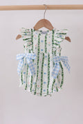Green Floral Ruffle Bubble - 1