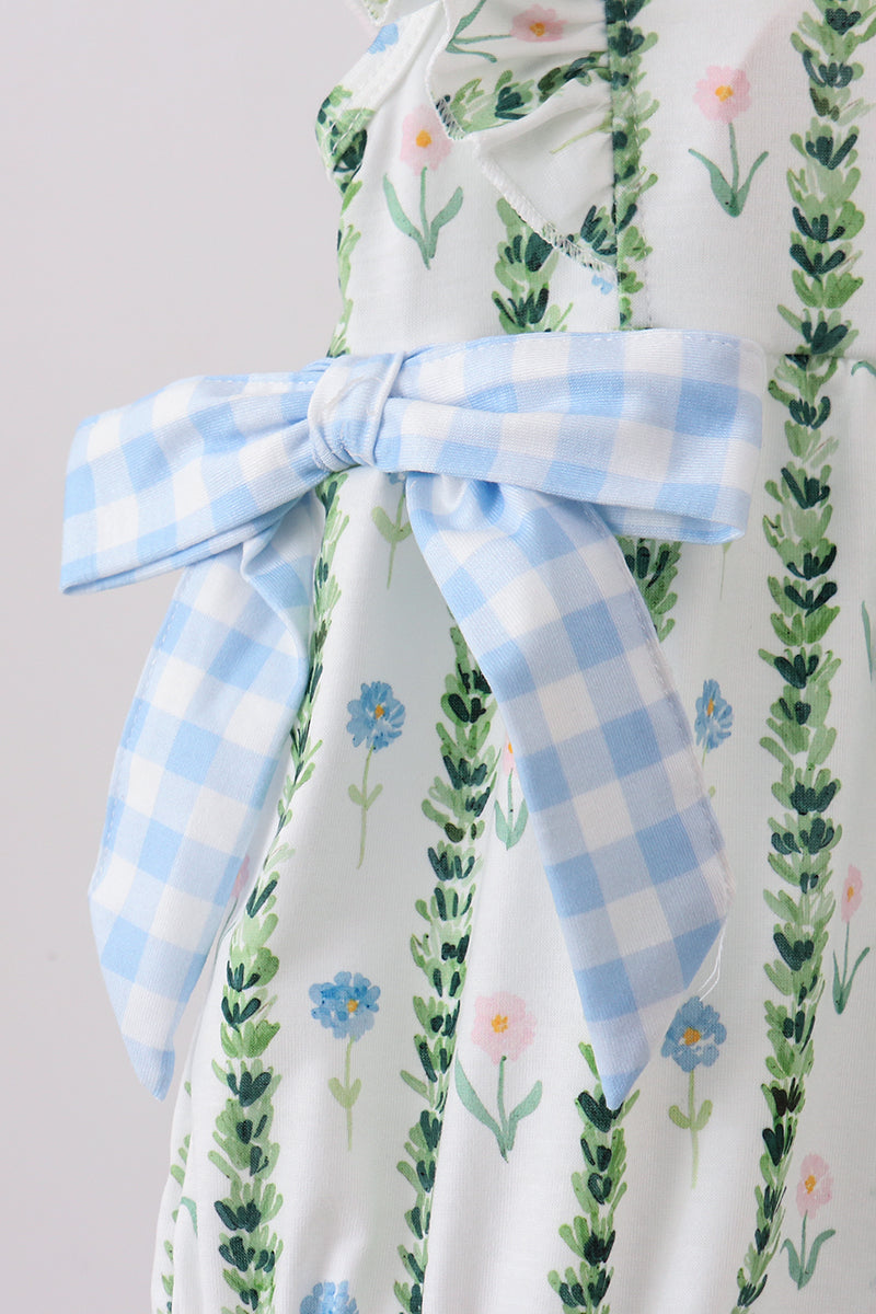 Green Floral Ruffle Bubble - 3