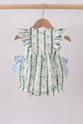 Green Floral Ruffle Bubble - 5