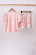 Happy Place Embroidered Skorts Set - 5