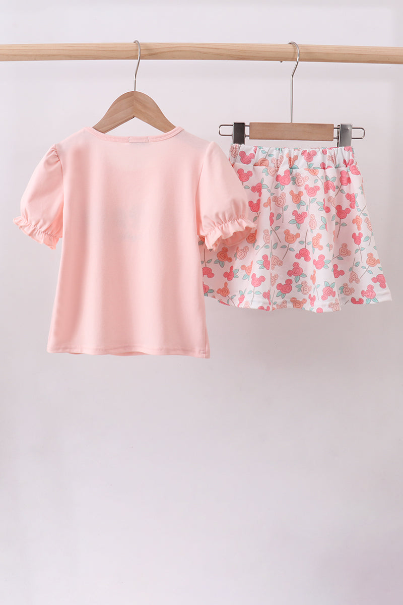 Happy Place Embroidered Skorts Set - 5