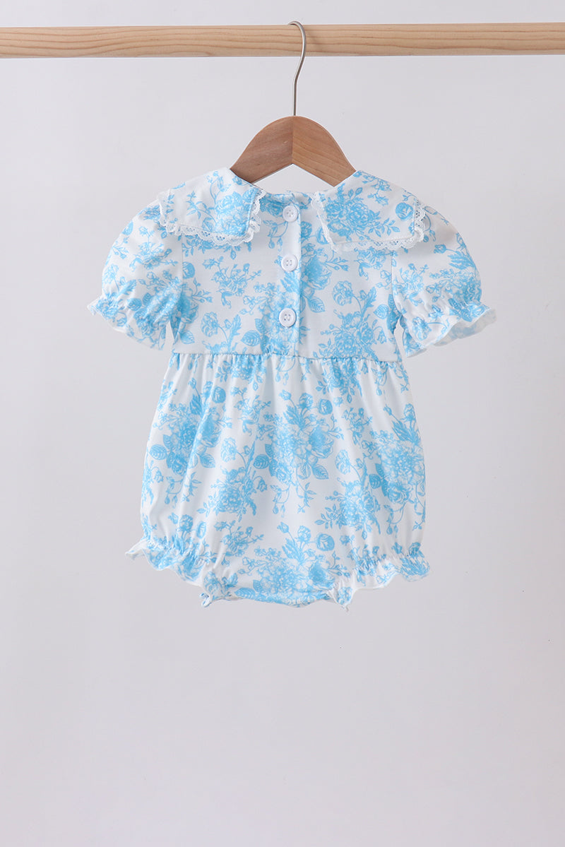 Blue rose smocked bubble - 5