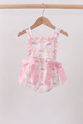 Pink bow castle ruffle bubble - 1