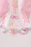 Pink bow castle ruffle bubble - 4