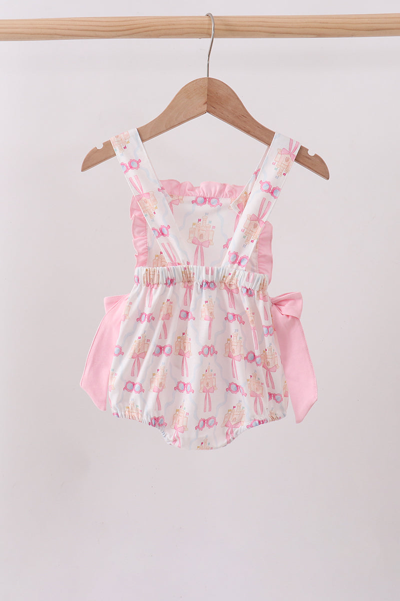 Pink bow castle ruffle bubble - 5
