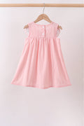 Pink Princess Embroidered Jacquard Dress - 4