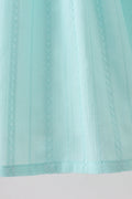 Mint Princess Smocked Jacquard Dress - 4