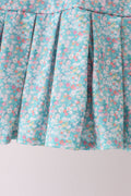 Pink Bear Floral Applique Skorts Set - 4