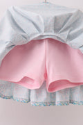 Pink Bear Floral Applique Skorts Set - 5
