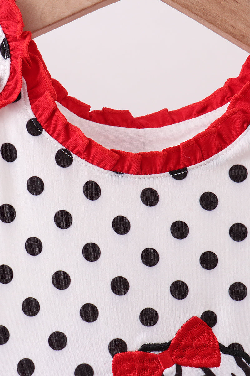 Red Georgia Bulldog Applique Ruffle Set - 2