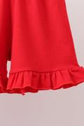 Red Georgia Bulldog Applique Ruffle Set - 4