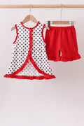 Red Georgia Bulldog Applique Ruffle Set - 5