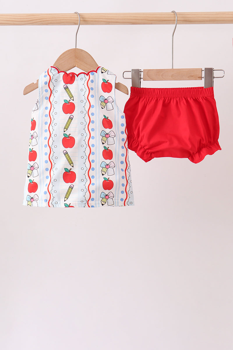 Red Apple Pencil Bloomer Set - 3