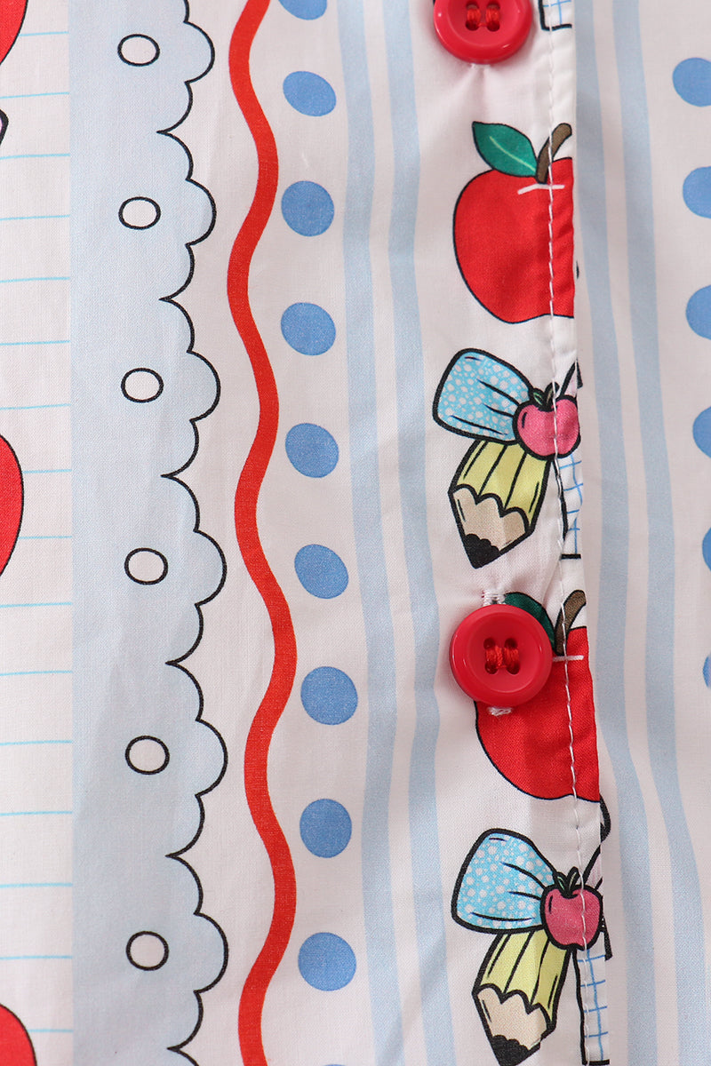 Red Apple Pencil Bloomer Set - 4
