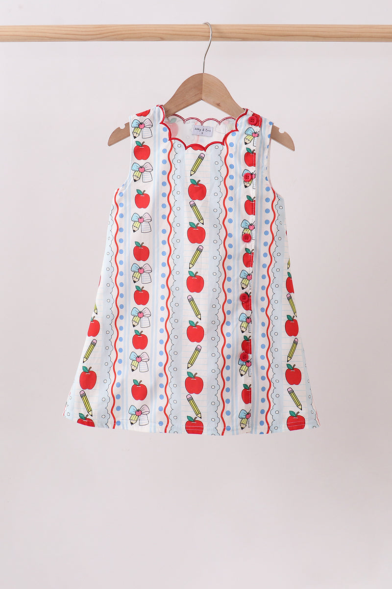 Red Apple Pencil Dress - 1