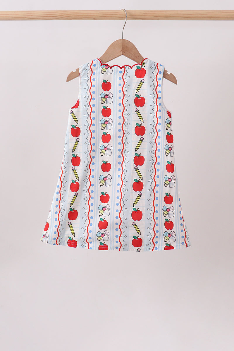 Red Apple Pencil Dress - 4