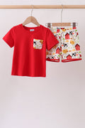 Red Farm Animal Set - 1