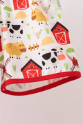 Red Farm Animal Set - 3