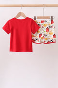 Red Farm Animal Set - 5