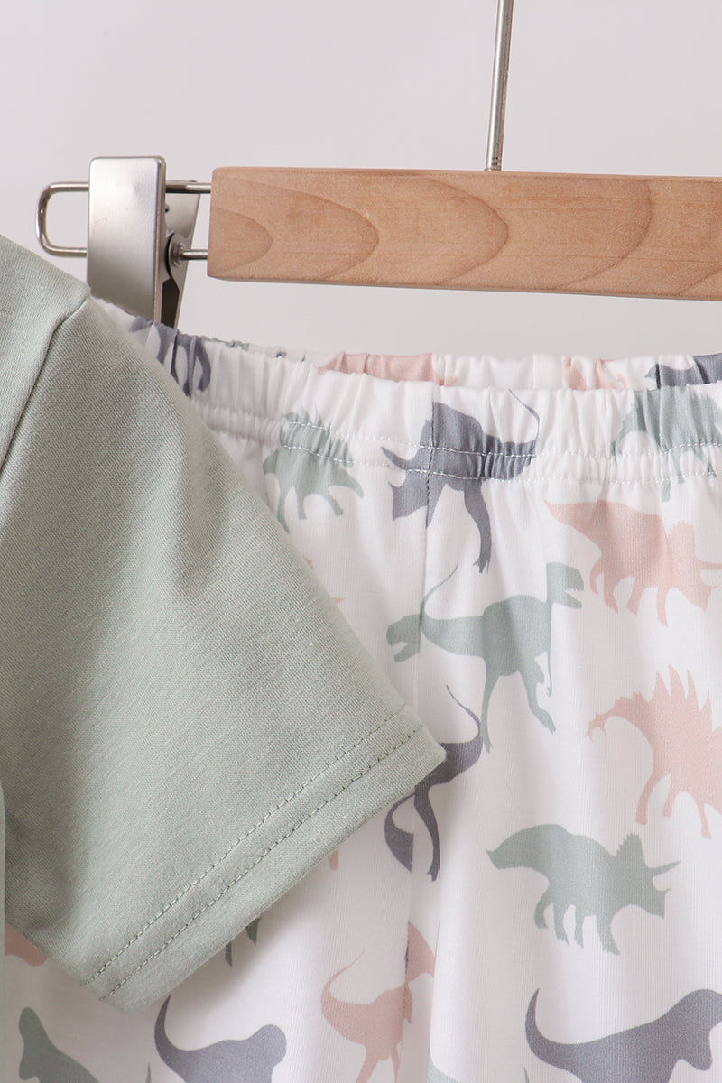 Green Dinosaur Set - 4