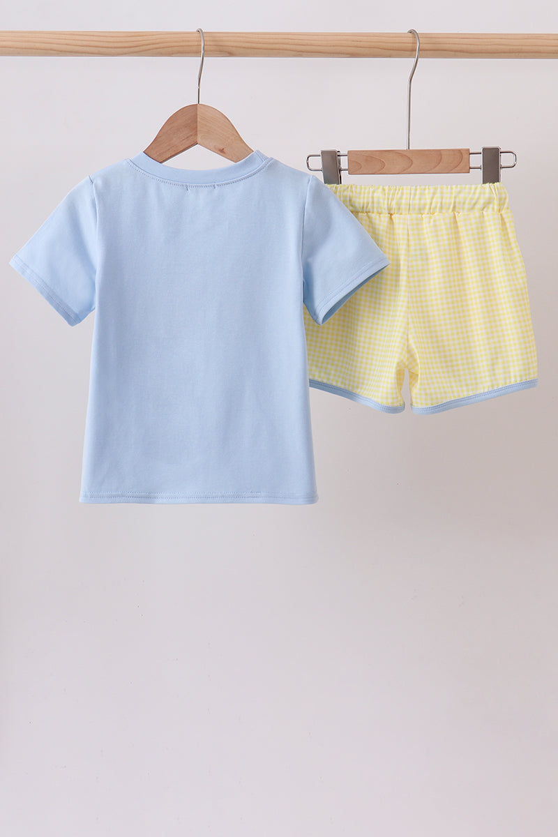 Blue Bus Applique Set - 5