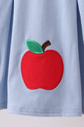 Blue Apple Appliqué Ruffle Set - 2
