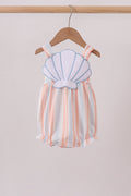 Seashell Stripe Appliqué Bubble - 1