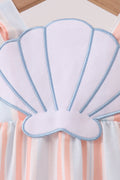 Seashell Stripe Appliqué Bubble - 2